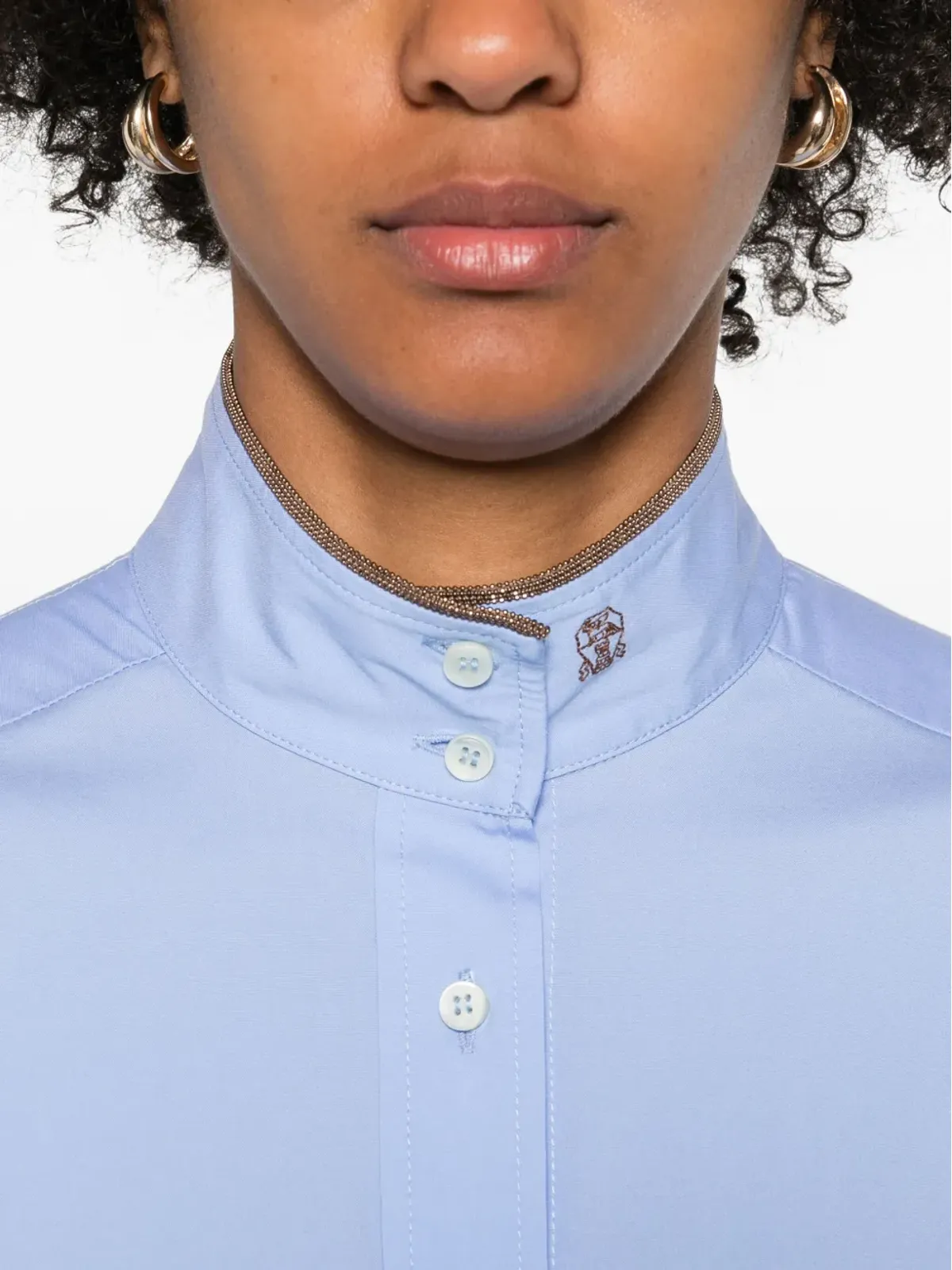 Brunello Cucinelli パフスリーブシャツ - 画像5