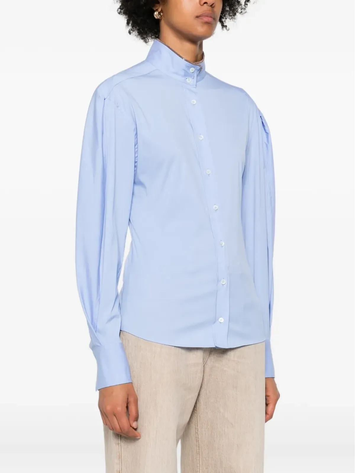 Brunello Cucinelli パフスリーブシャツ - 画像3