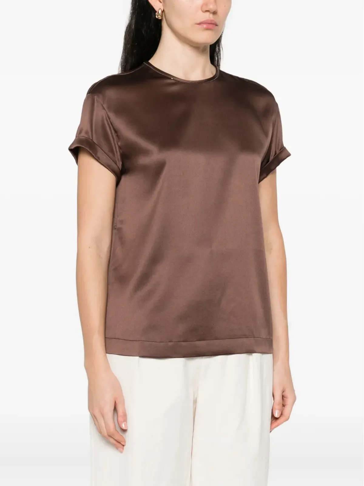 Brunello Cucinelli クリスタル装飾 ブラウス - 画像3