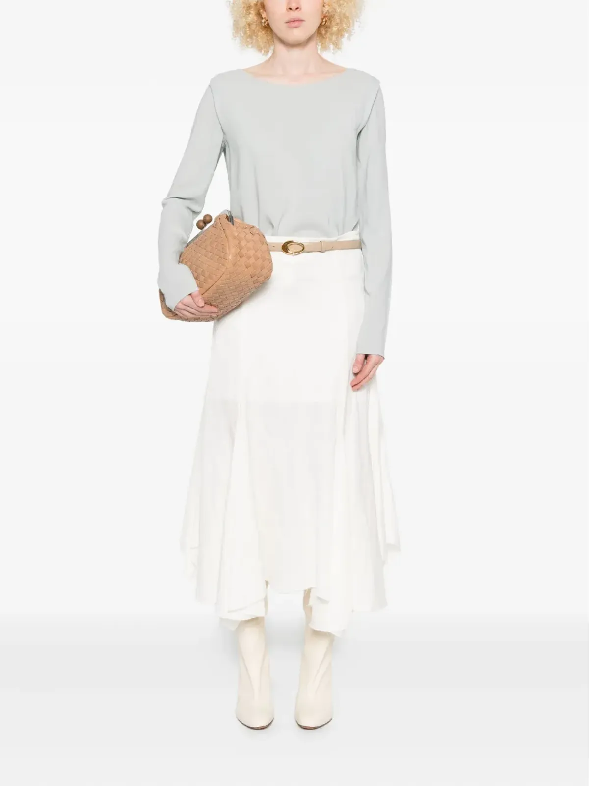 Ermanno Scervino ロングスリーブ ボートネック スウェット - 画像2