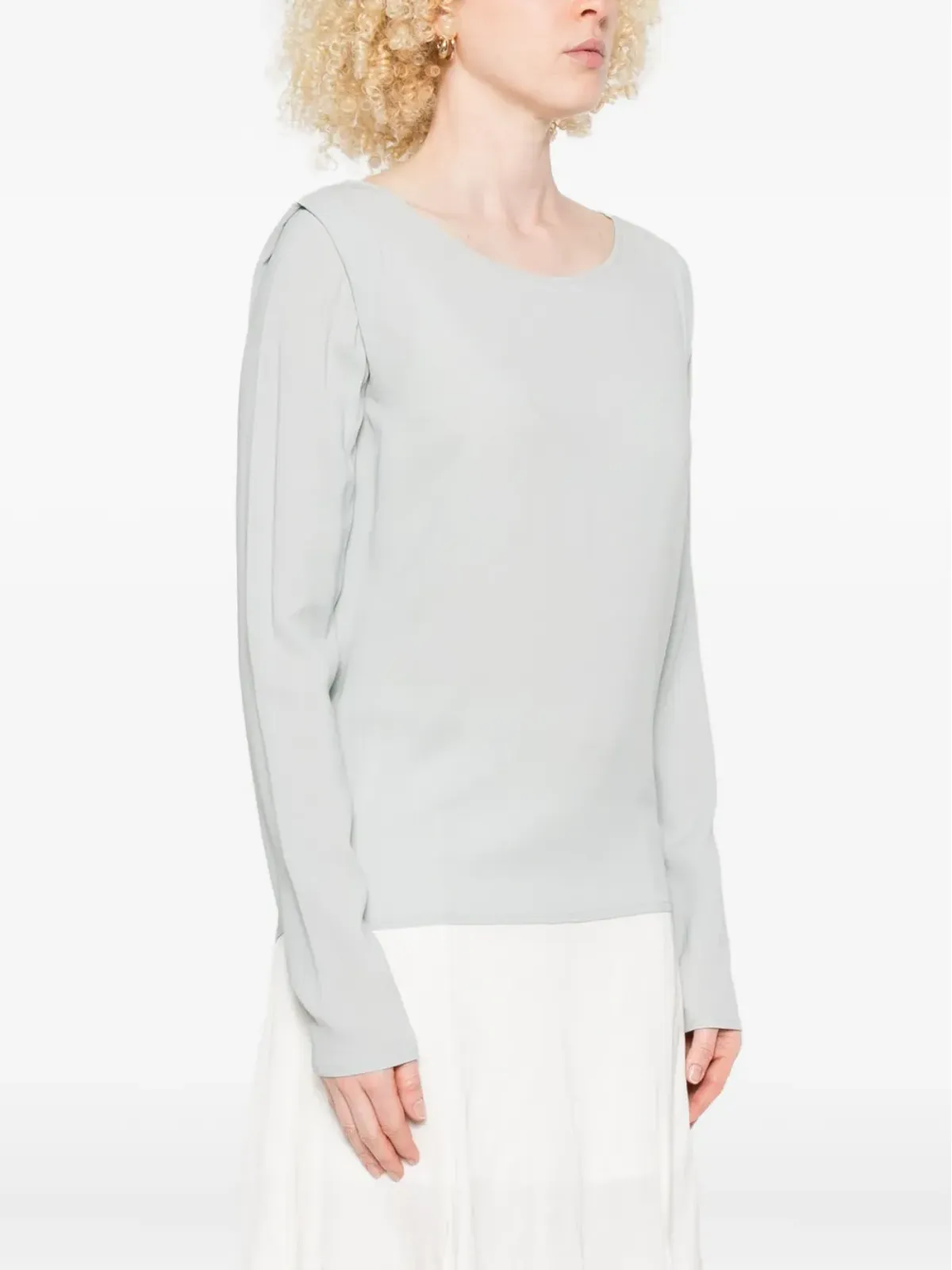 Ermanno Scervino ロングスリーブ ボートネック スウェット - 画像3