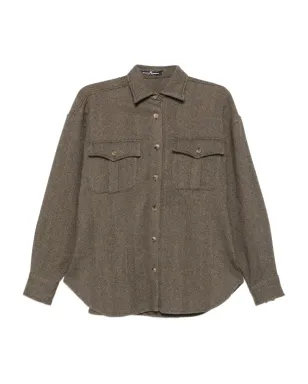 Ermanno Scervino ヘリンボーン柄フラップポケットシャツ - サムネイル1
