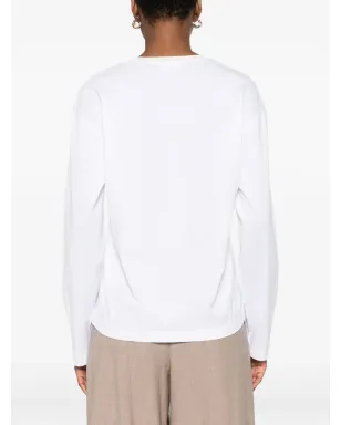 Fabiana Filippi エンベリッシュドVネックTシャツ - サムネイル4
