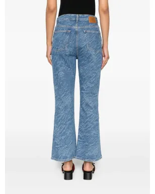 GANNI テクスチャードファイブポケットジーンズ - サムネイル4