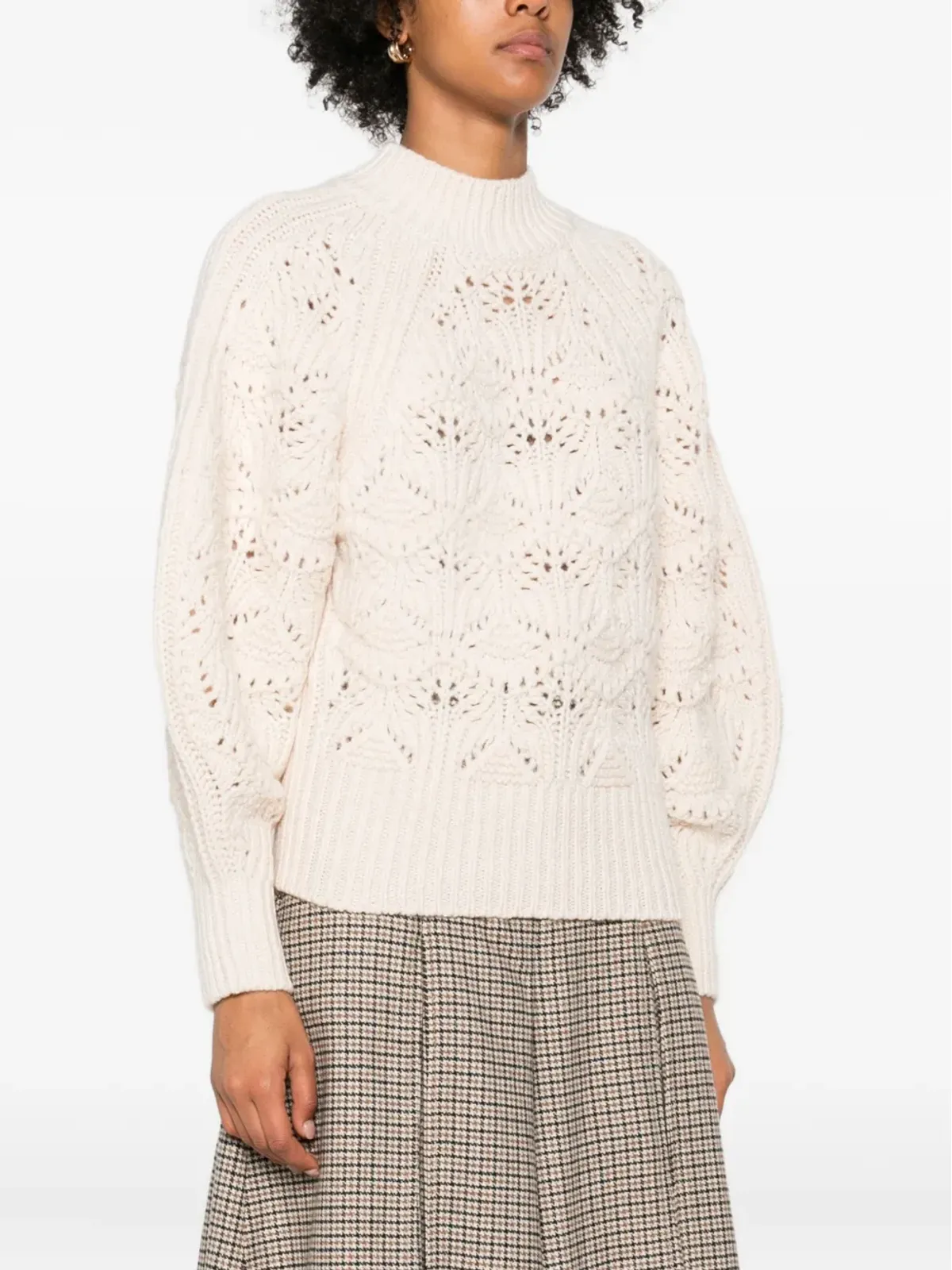 ZIMMERMANN リーフ柄ハイネックセーター - 画像3
