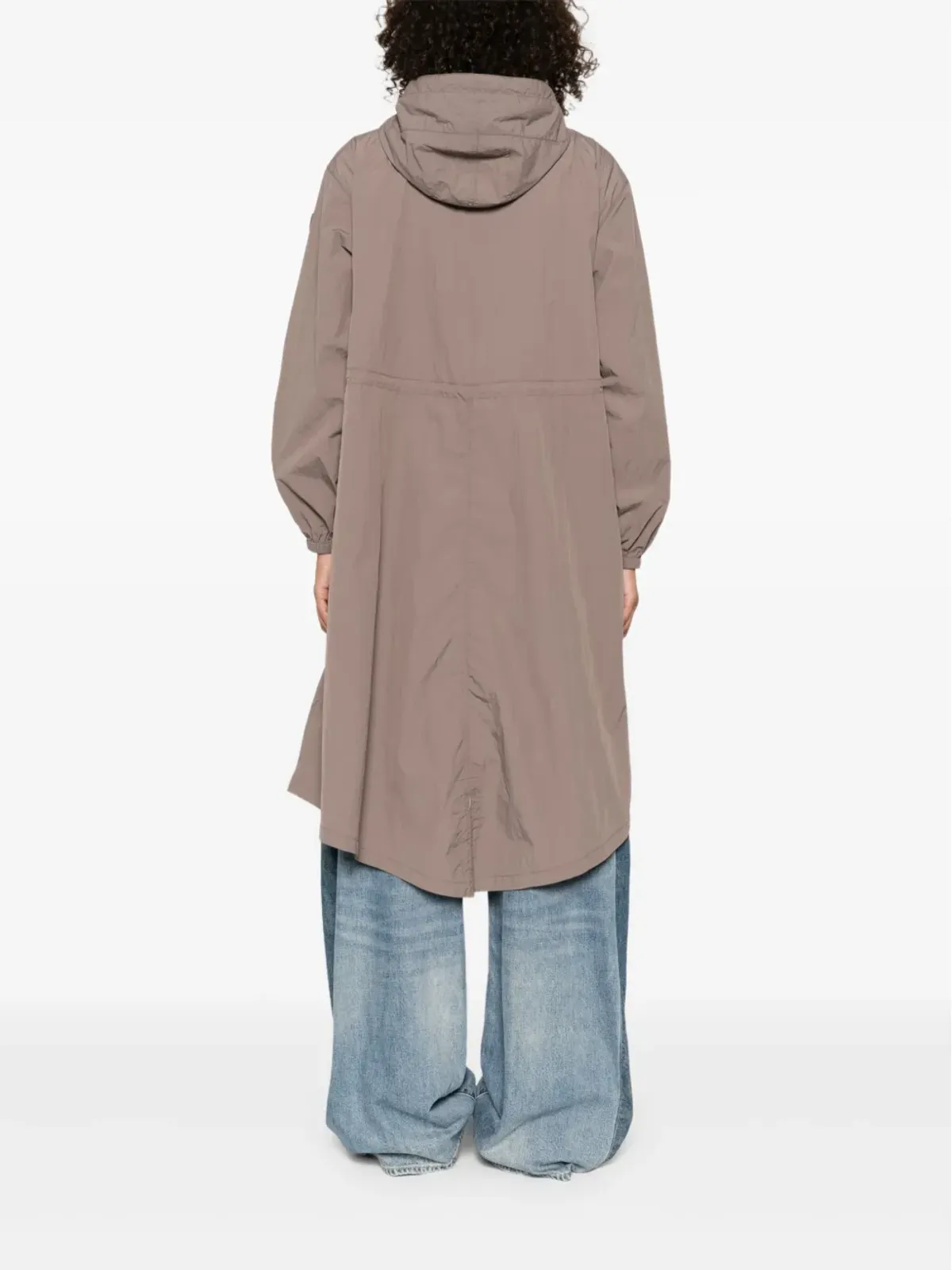Kenzo フード付きボタン留めコート ブラウン - 画像4