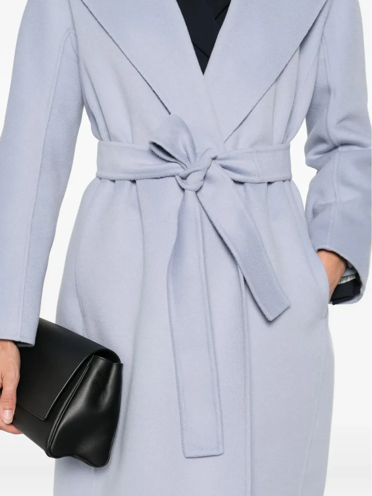 S Max Mara ベルト付きラップコート - 画像5