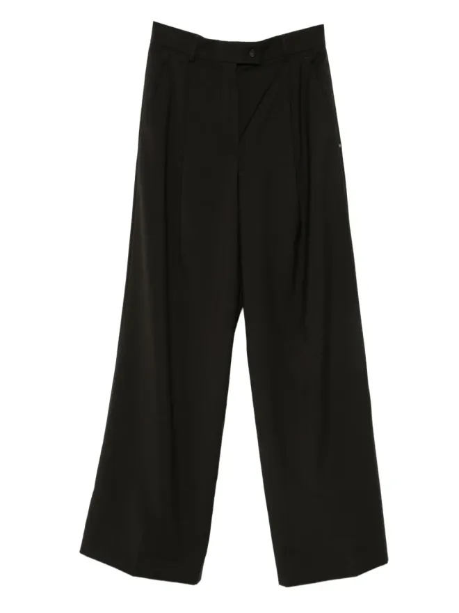 Sportmax Sportmax プリーツ入り テーラードパンツ - ブラックの商品画像