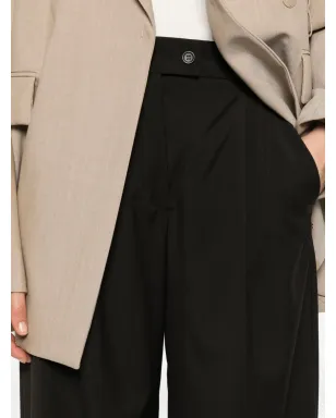 Sportmax プリーツ入り テーラードパンツ - ブラック - サムネイル5