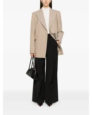 Sportmax プリーツ入り テーラードパンツ - ブラック - サムネイル2