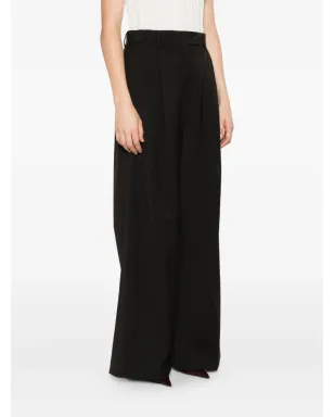 Sportmax プリーツ入り テーラードパンツ - ブラック - サムネイル3