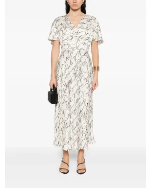 Karl Lagerfeld scribble-print ミディドレス - サムネイル2