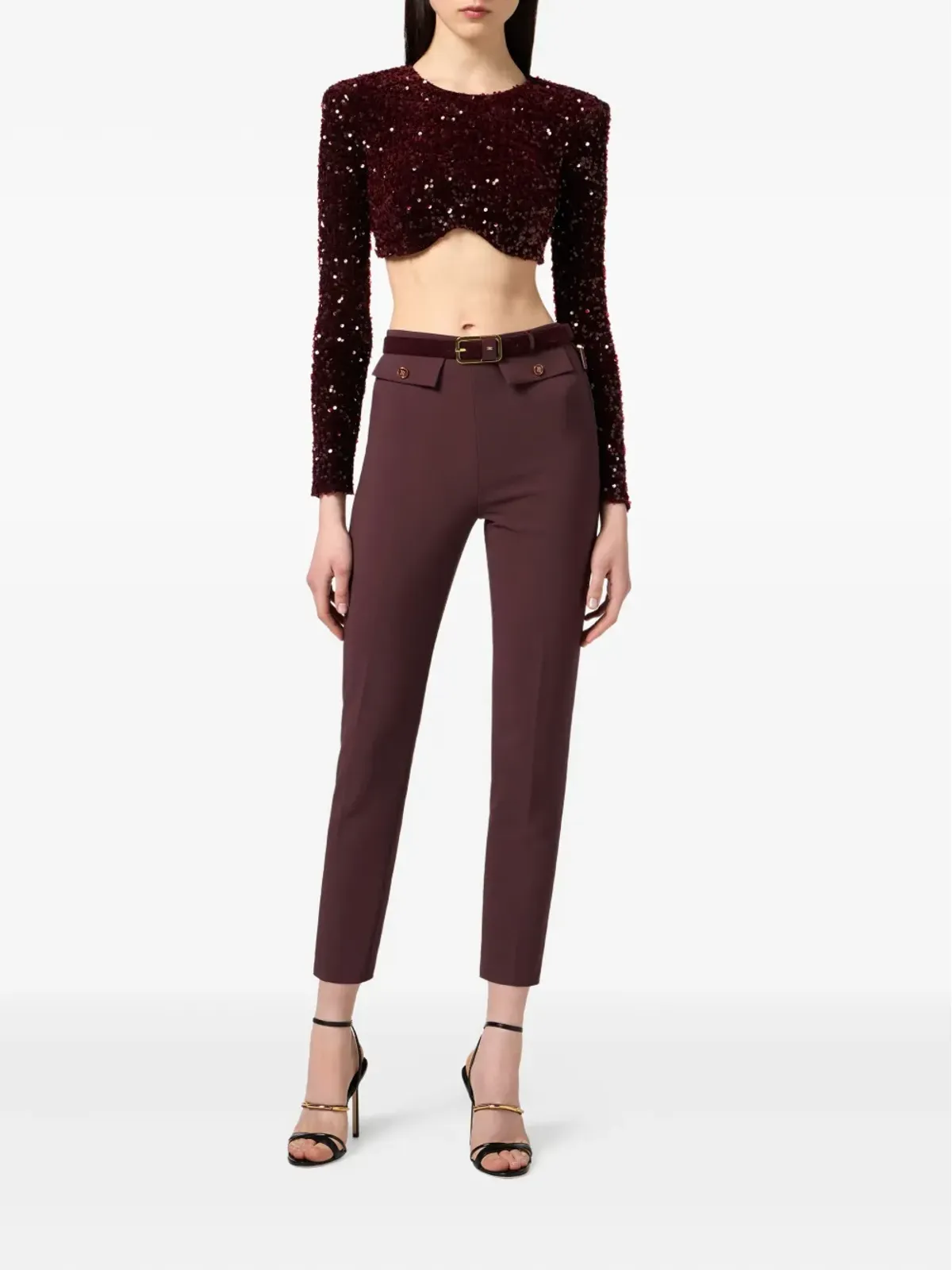Elisabetta Franchi スパンコール付き長袖ブラウス - 画像2