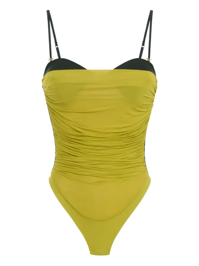 Elisabetta Franchi Elisabetta Franchi リュシュボディスーツ - イエローの商品画像