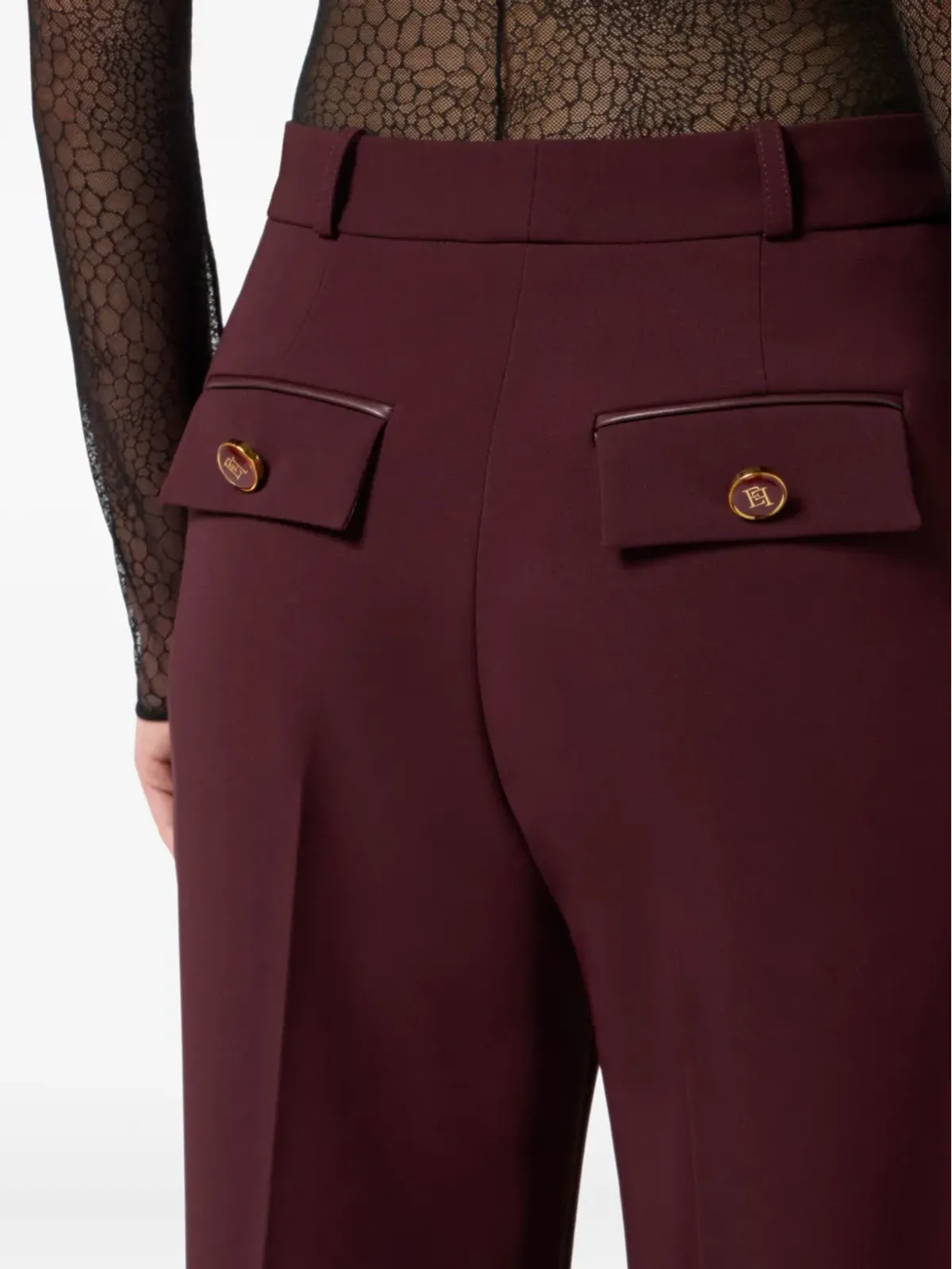 Elisabetta Franchi テーラードハイウエストパンツ - 画像5