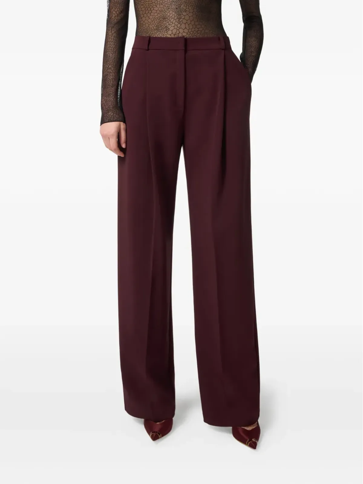 Elisabetta Franchi テーラードハイウエストパンツ - 画像4
