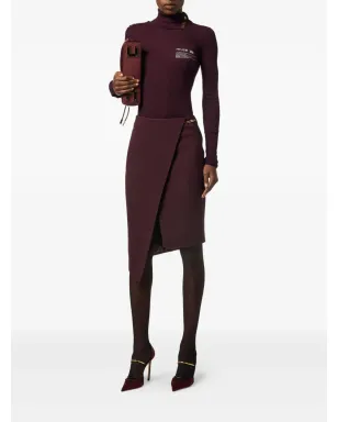 Elisabetta Franchi ロゴプレート付きアシンメトリースカート - サムネイル2