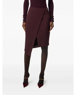 Elisabetta Franchi ロゴプレート付きアシンメトリースカート - サムネイル4
