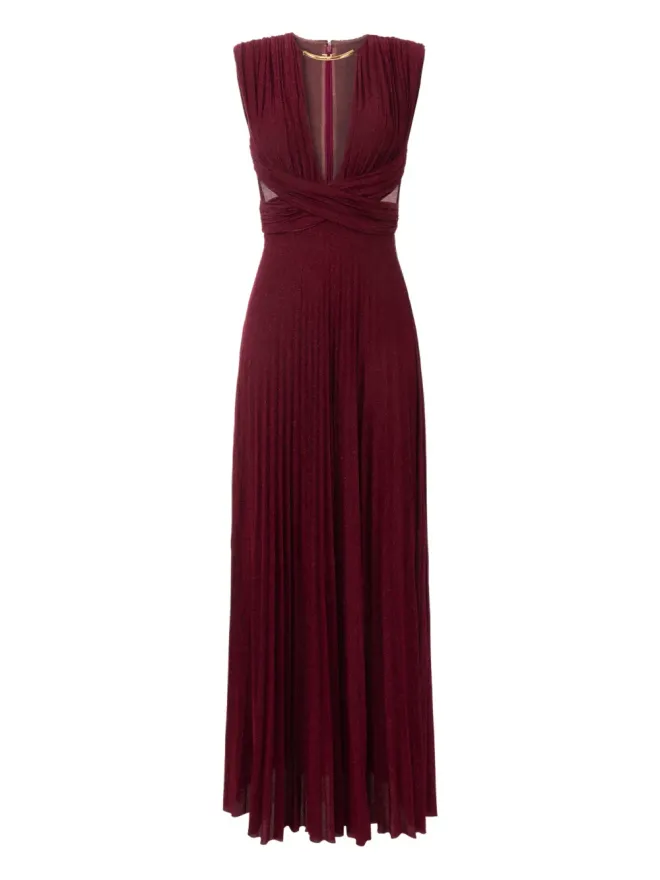 Elisabetta Franchi Elisabetta Franchi プリーツガウンの商品画像