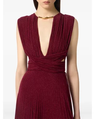 Elisabetta Franchi プリーツガウン - サムネイル4