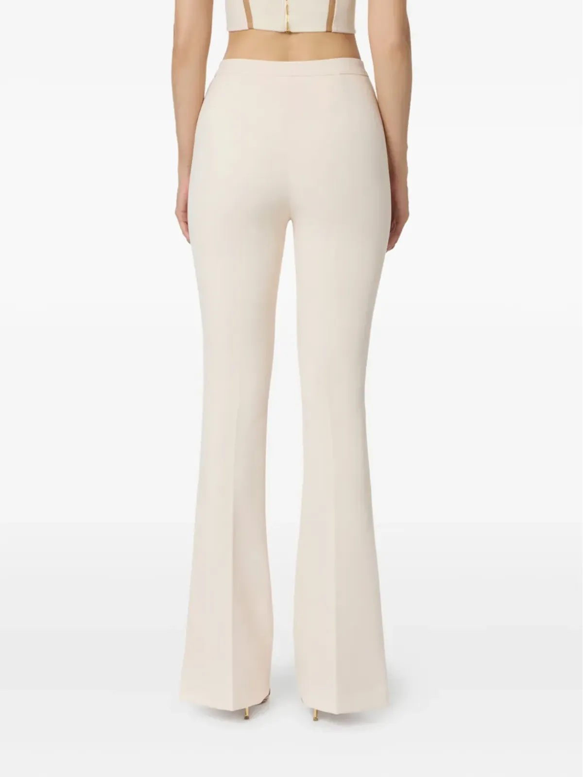 Elisabetta Franchi ジップフロント フレアパンツ - 画像3