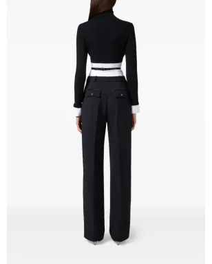 Elisabetta Franchi ポプリン挿入タートルネックトップ - サムネイル3