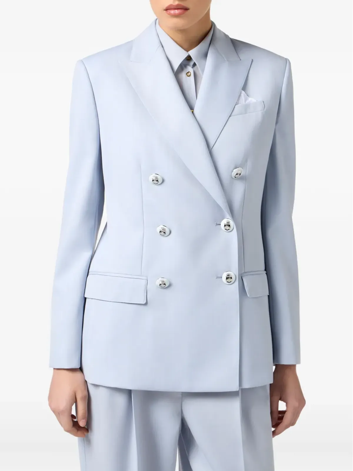 Elisabetta Franchi ダブルブレスト テーラードブレザー - 画像4