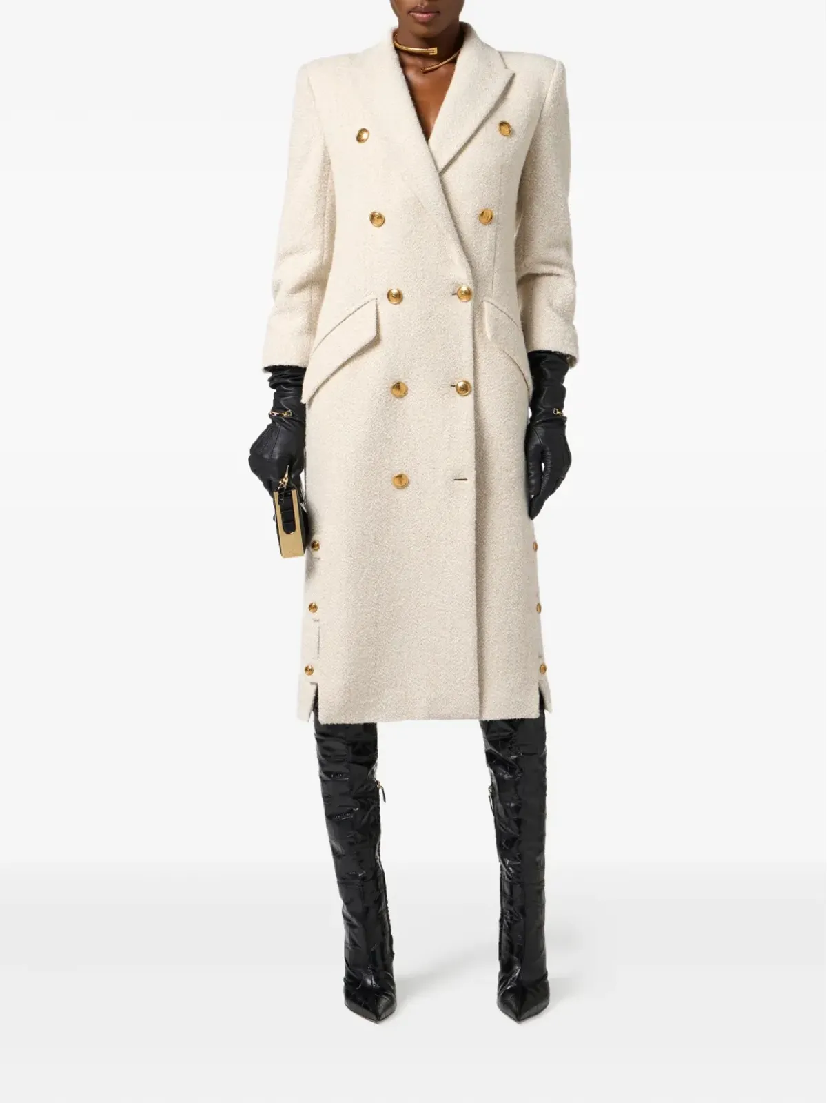 Elisabetta Franchi ダブルブレストコート - 画像2
