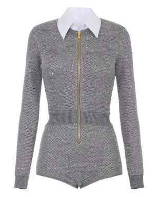 Elisabetta Franchi スパンコール装飾付きニットジャンプスーツ - サムネイル1