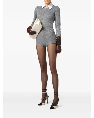 Elisabetta Franchi スパンコール装飾付きニットジャンプスーツ - サムネイル2