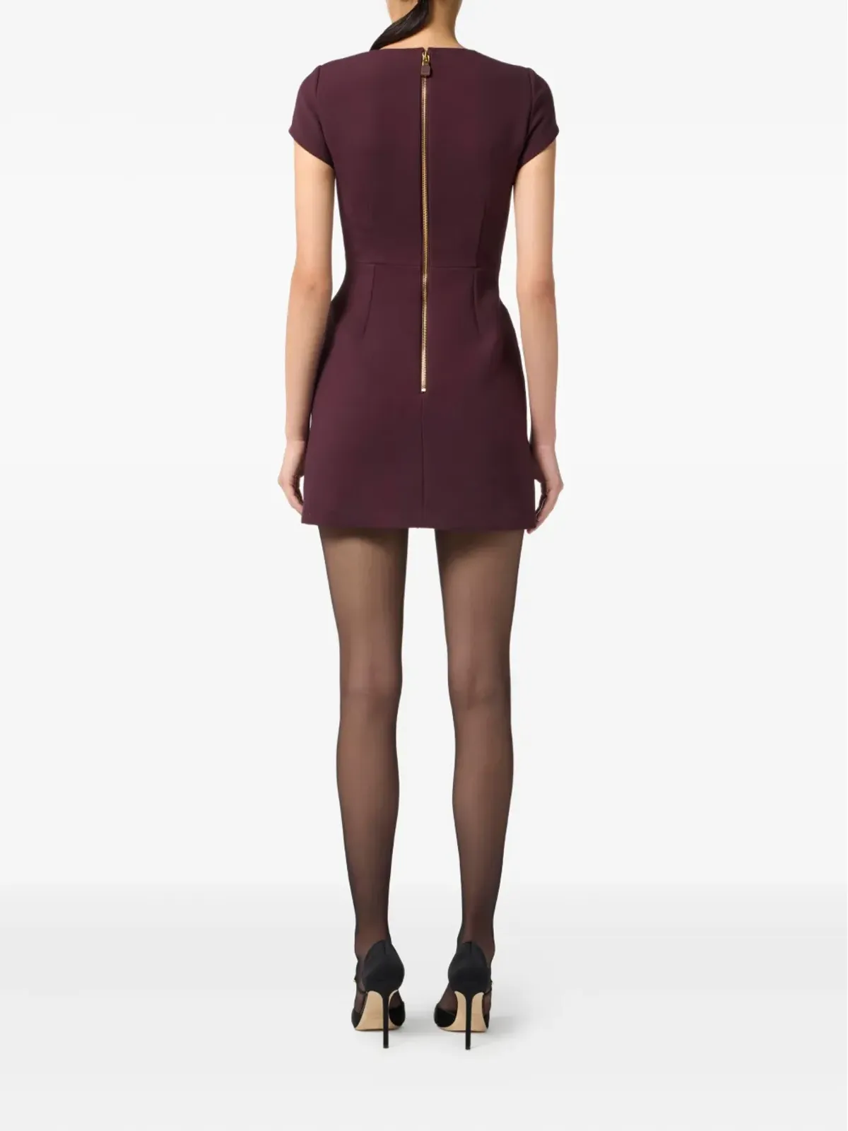 Elisabetta Franchi ボタンディテール ポケット付きミニドレス - 画像3