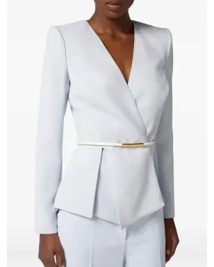 Elisabetta Franchi ラップベルトブレザー - サムネイル4