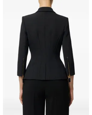 Elisabetta Franchi ダブルブレスト ゴールドボタン ジャケット - ブラック - サムネイル3