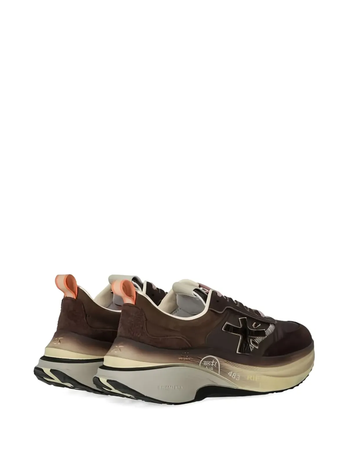 Premiata アップリケ レースアップスニーカー - 画像3