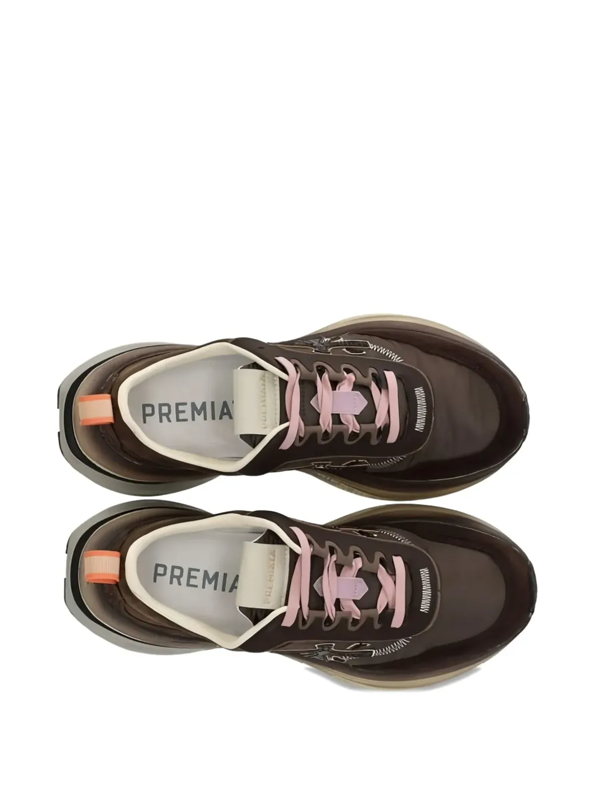 Premiata アップリケ レースアップスニーカー - 画像4