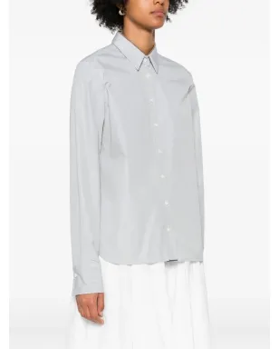 Brunello Cucinelli ボタンダウン ピンストライプシャツ - グレー - サムネイル3