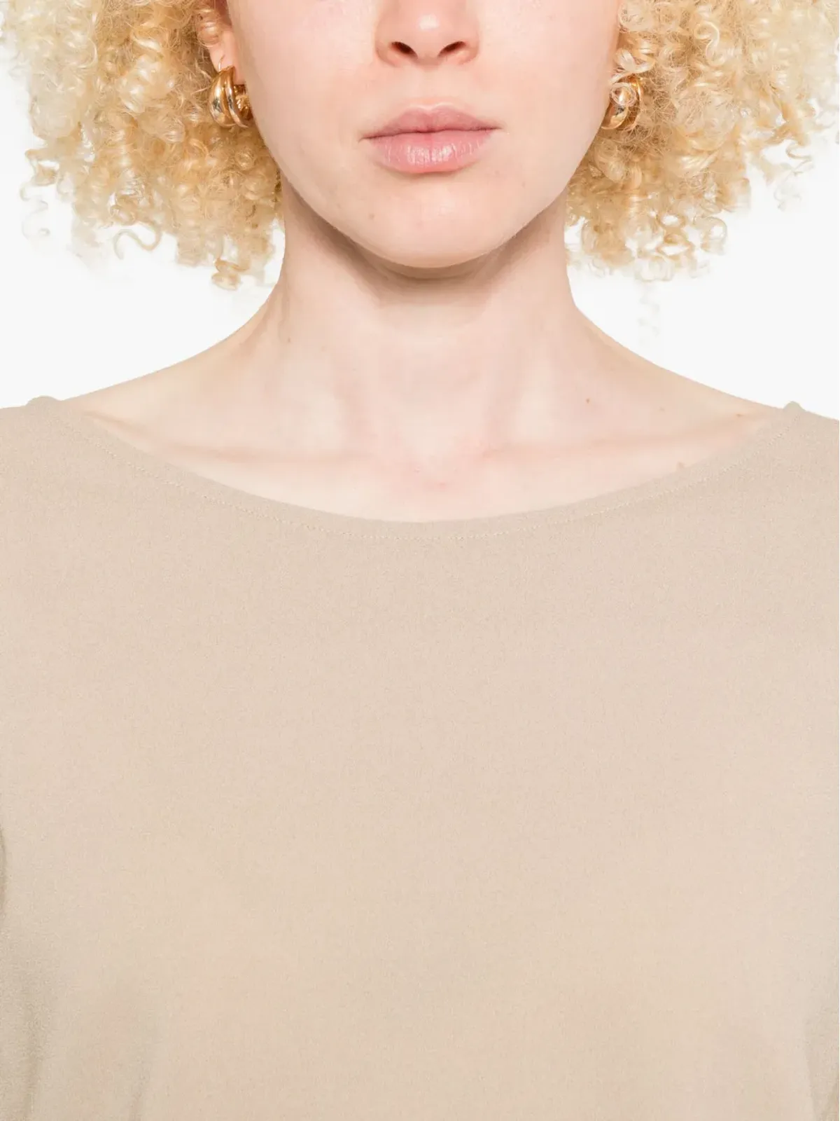 Ermanno Scervino ボートネック長袖スウェット - 画像5