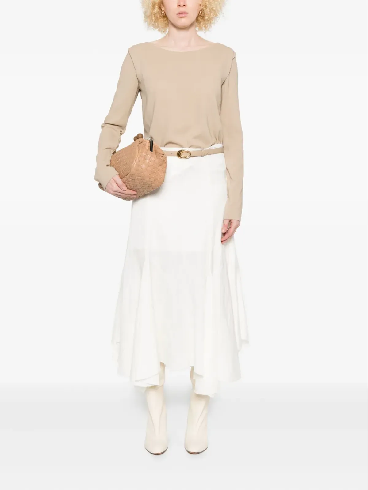 Ermanno Scervino ボートネック長袖スウェット - 画像2