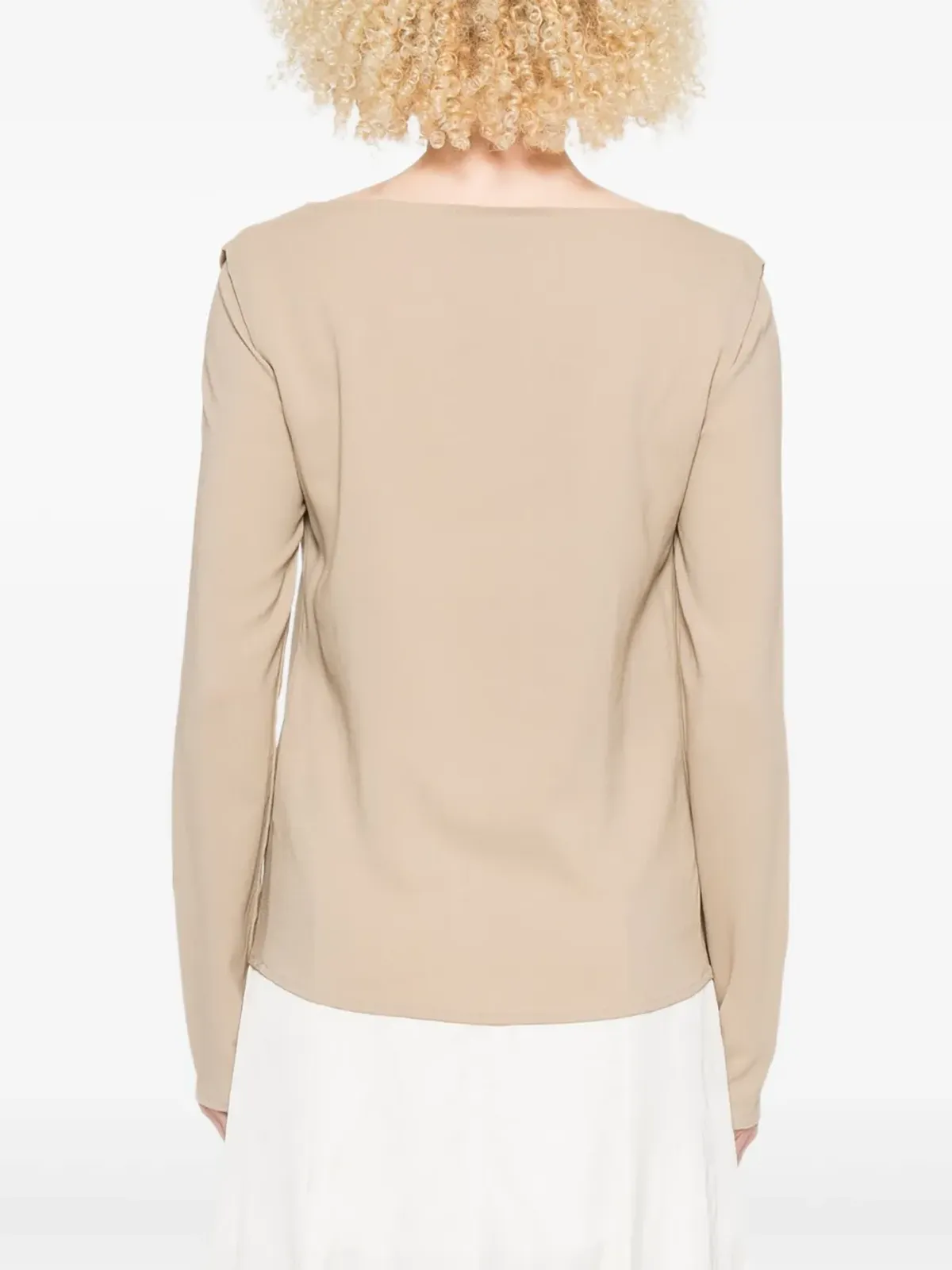 Ermanno Scervino ボートネック長袖スウェット - 画像4