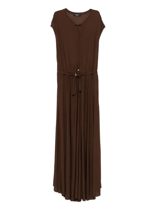 Fabiana Filippi Fabiana Filippi ドローストリングマキシドレスの商品画像