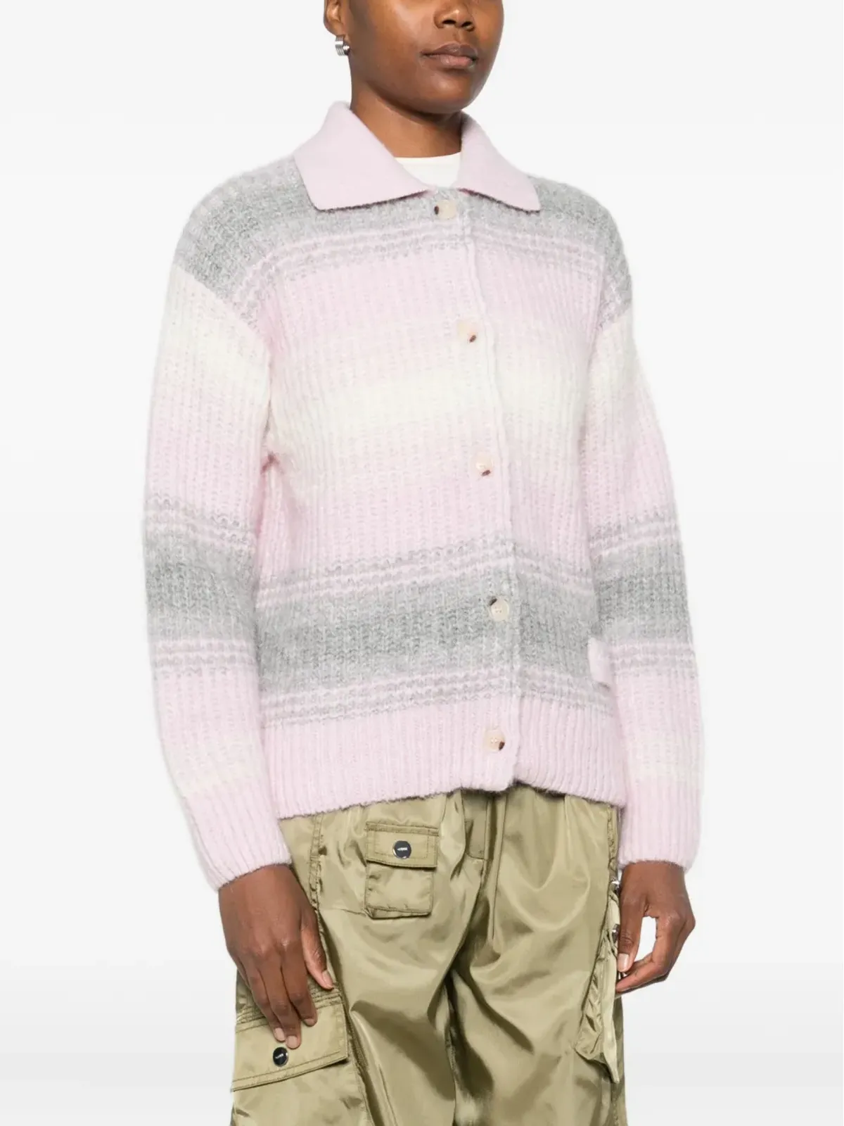 Kenzo ストライプ柄カーディガン - 画像3