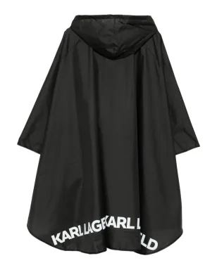 Karl Lagerfeld ロゴプリント フーデッド ポンチョ - サムネイル2