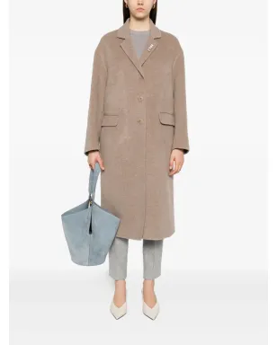 Ermanno Scervino Efezia ボタン留め ノッチドラペル フラップポケット コート - サムネイル2