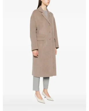 Ermanno Scervino Efezia ボタン留め ノッチドラペル フラップポケット コート - サムネイル3