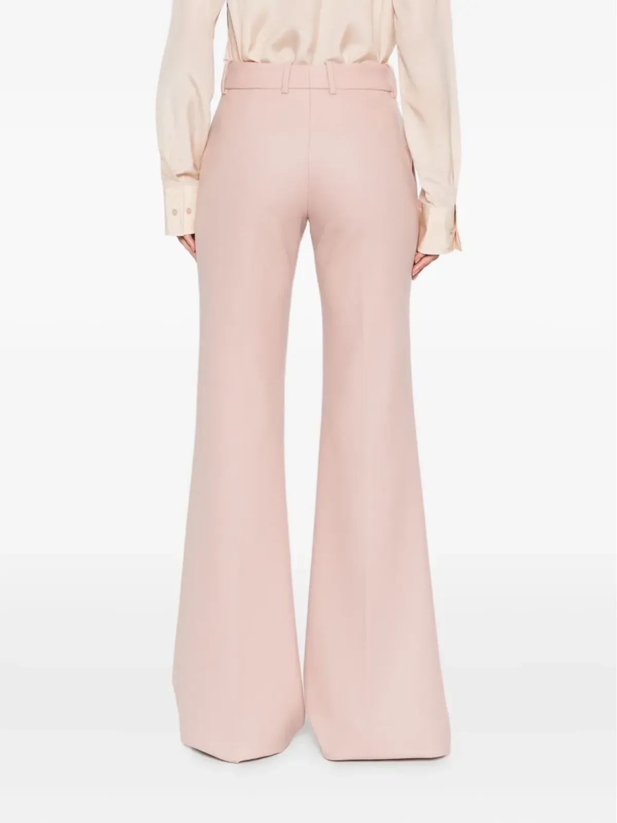 Ermanno Scervino フレアウールパンツ ピンク - 画像4
