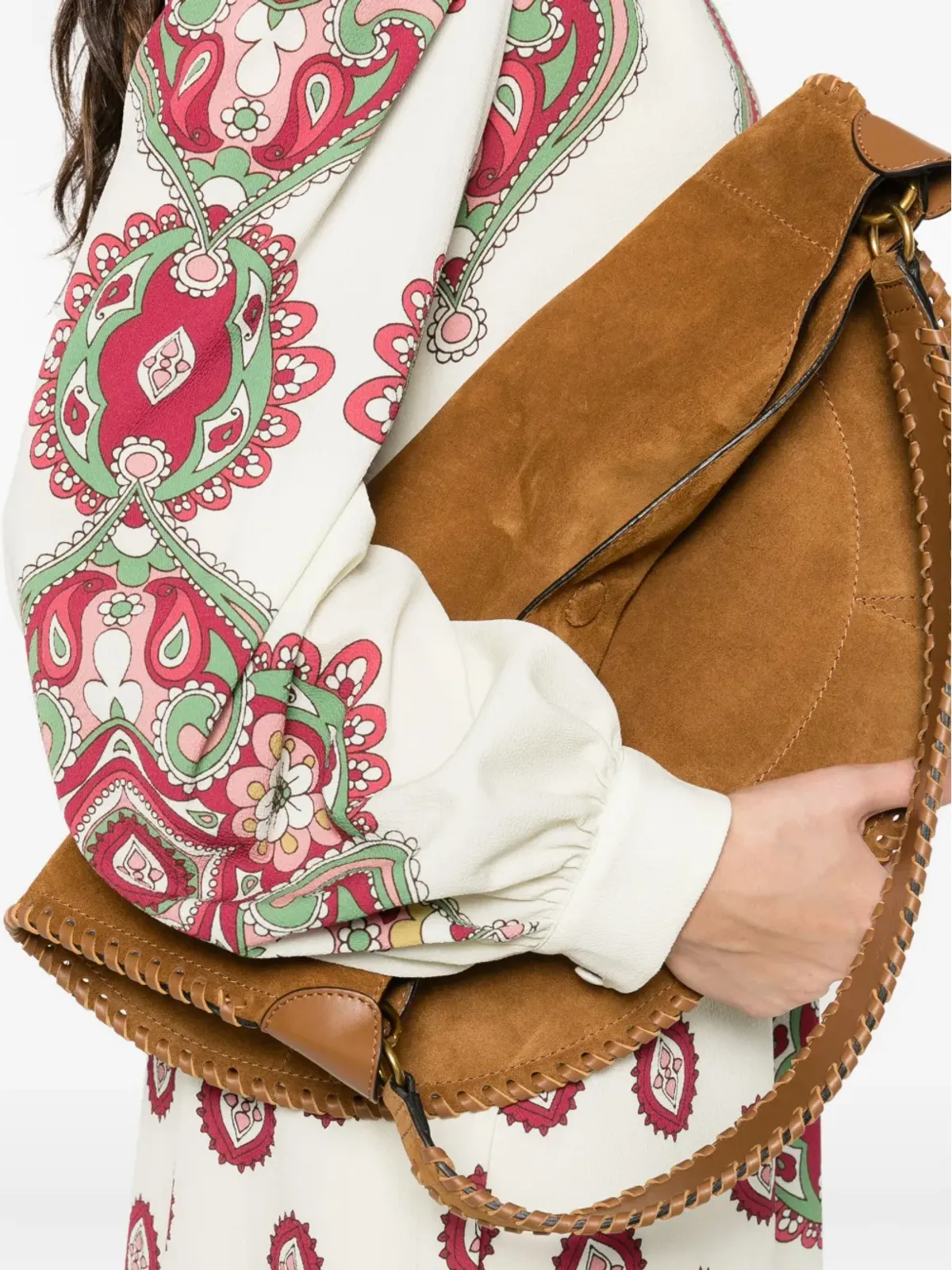 ETRO ペイズリープリント長袖ドレス - 画像5