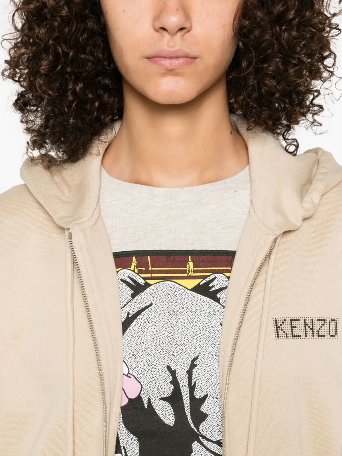Kenzo ロゴディテール ジップアップ パーカー - 画像5