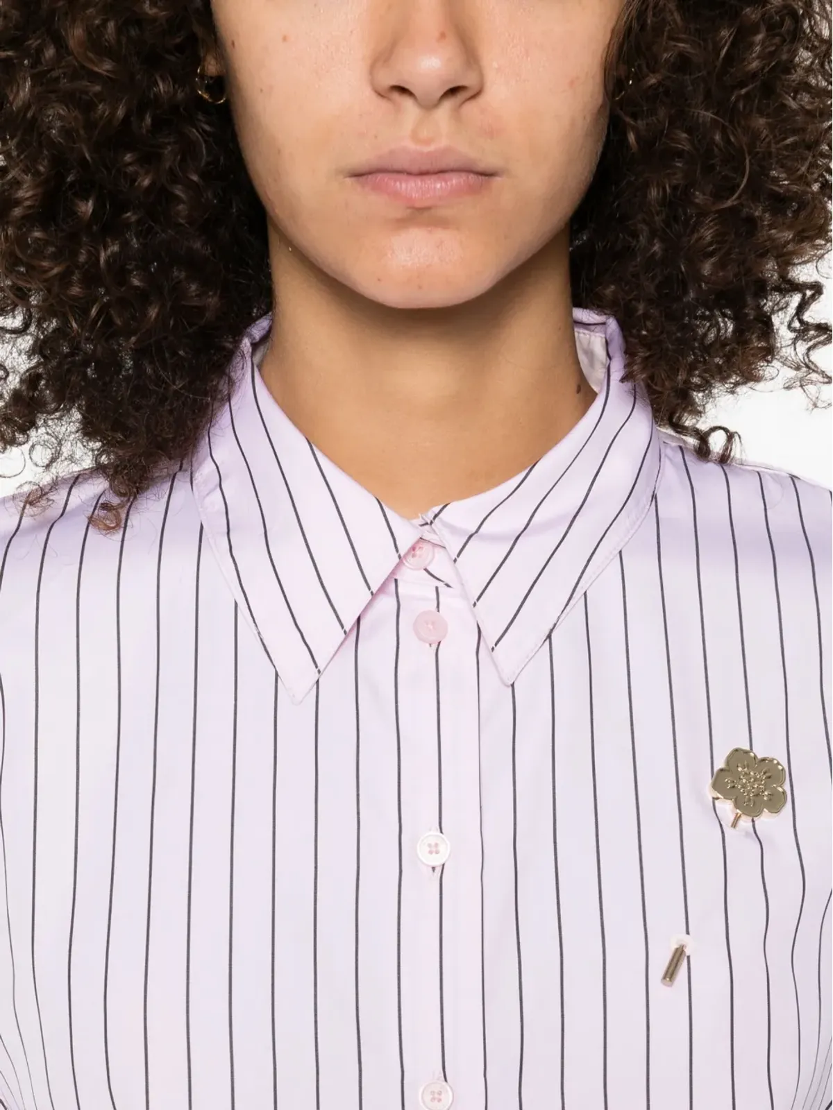 Kenzo ストライプ柄ピンディテール シャツ - 画像5
