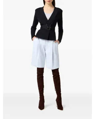 Elisabetta Franchi Vネック ベルト付き ブレザー - サムネイル2