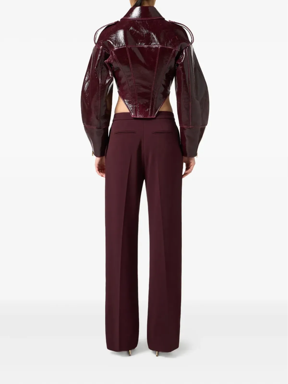 Elisabetta Franchi プリーツ入りストレートパンツ - 画像4